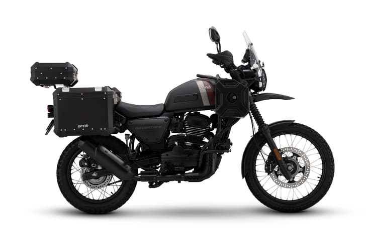 Seen here in its Matte Mambo Black guise, it features accessories such as a jerry can and a headlight grille.